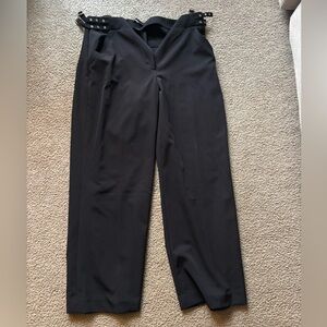 White House Black Market Elegant Black Wide Leg Pants